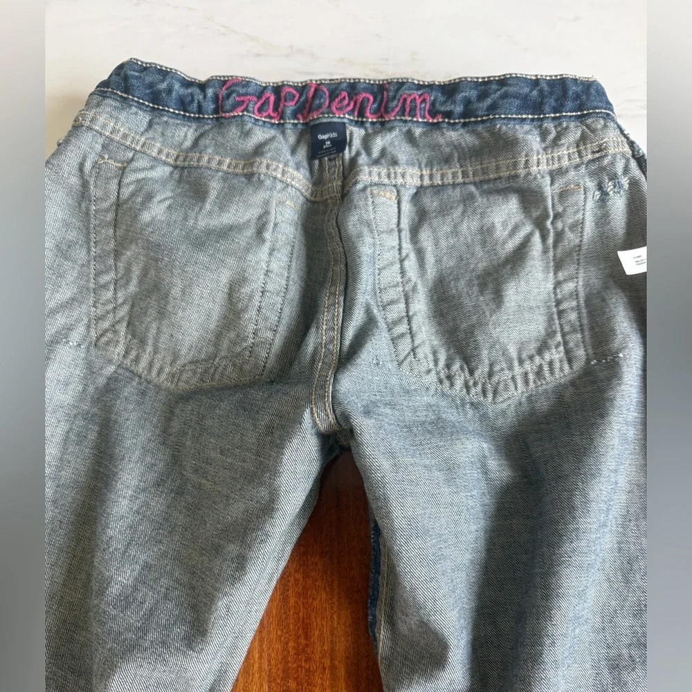 Gap Denim Jeans GIRLS Plus Pants Size 18 Plus Adjustable waist Patchwork